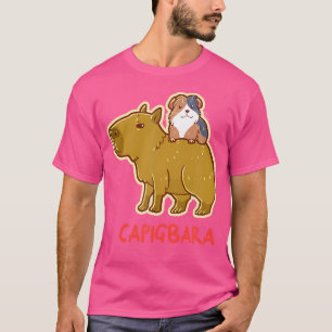Capibara cavia zittend op Capibara T-shirt