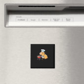 Capibara Chef Outdoor Barbecue Sticker Magneet (Insitu (Vaatwasser))
