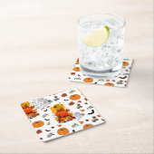 Capibara Halloween. Heksenpompoen. Kartonnen Onderzetters (Insitu)