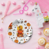 Capibara Halloween. Heksenpompoen. Papieren Bordje (Feest)