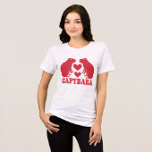 capibara in liefde Tri-Blend shirt (Voorkant volledig)