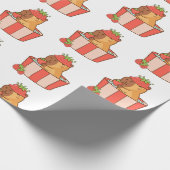 capibara-inpakpapier | Leuke dierlijke gift wrap Cadeaupapier (Hoek)