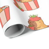 capibara-inpakpapier | Leuke dierlijke gift wrap Cadeaupapier (Rol Hoek)