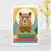 Capibara Kaart (Gele Bloem)