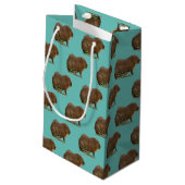 Capibara Klein Cadeauzakje (Achterkant Gekanteld)