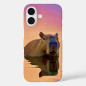 Capibara komt uit een rustig lichaam van water Case-Mate iPhone case (Achterkant)