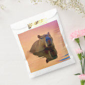 Capibara komt uit een rustig meer bedankzakje (Gezegeld)