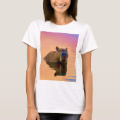 Capibara komt uit een rustige kunstvorm t-shirt (Voorkant)