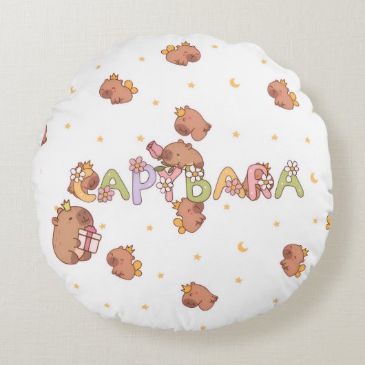 capibara-kussen rond kussen (Voorkant)