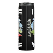 Capibara met zwaard en kasteel thermosbeker (Achterkant)