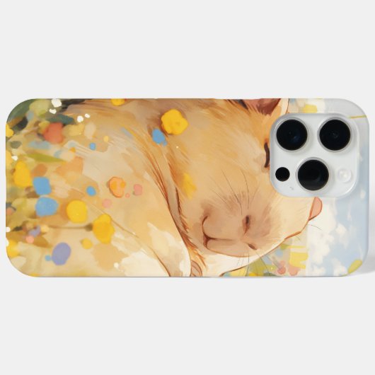 Capibara rust in vredige weiden Case-Mate iPhone case (Achterkant (horizontaal))