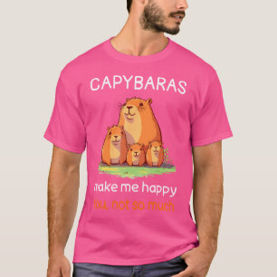capibara sarcastische capibara citaat capibara lie t-shirt