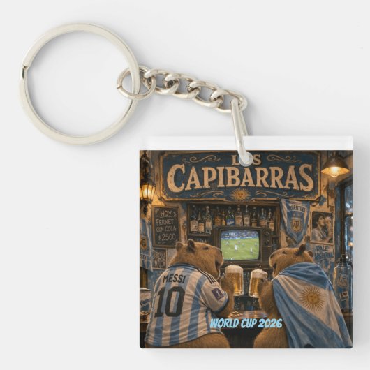 Capibarra Stickers bar ilusión Sleutelhanger (voorkant)