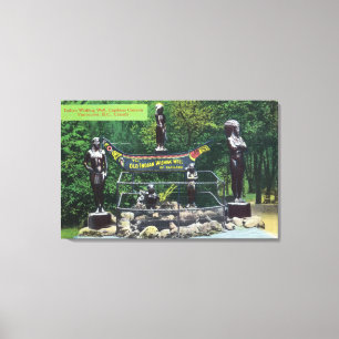 Capilano Canyon Indian Wishing Well Uitzicht Canvas Afdruk