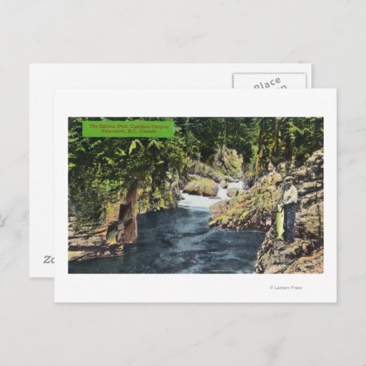 Capilano Canyon Uitzicht van de zalmpool Briefkaart (Voorkant / Achterkant)