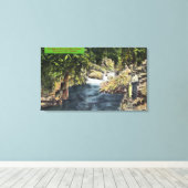 Capilano Canyon Uitzicht van de zalmpool Canvas Afdruk (Insitu (Houten vloer))