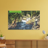 Capilano Canyon Uitzicht van de zalmpool Canvas Afdruk (Insitu (Woonkamer))