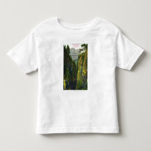 Capilano Canyon Uitzicht van het kroongebergte Kinder Shirts