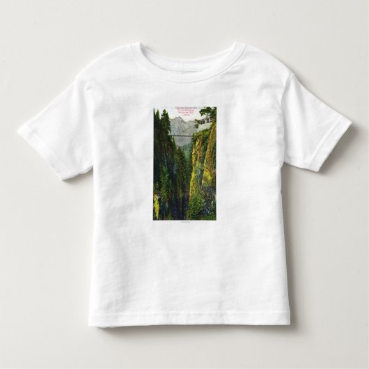 Capilano Canyon Uitzicht van het kroongebergte Kinder Shirts (Voorkant)