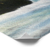 Capilano Canyon Uitzicht van zalmlekkage stroomopw Poster (Hoek)