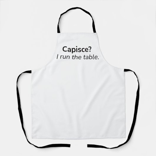 Capisce? Ik Regel de Boel. – Keuken Schort (Voorkant)