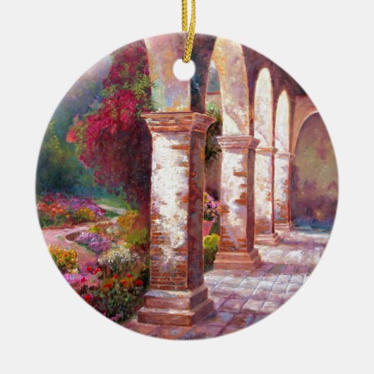 Capistrano Aftermiddag Keramisch Ornament (Voorkant)