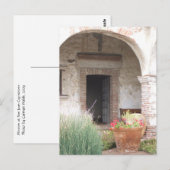Capistrano Mission Doorway briefkaart (Voorkant / Achterkant)