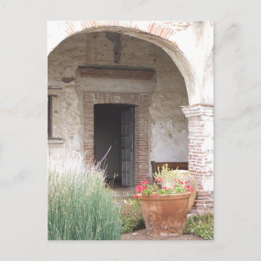 Capistrano Mission Doorway briefkaart (Voorkant)
