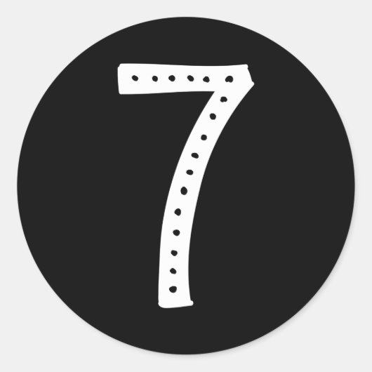 Capital 41 Gepersonaliseerd B-Day alfabet Ronde Sticker (Voorkant)