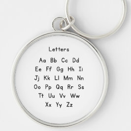 Capital and Small Alphabet letters Sleutelhanger