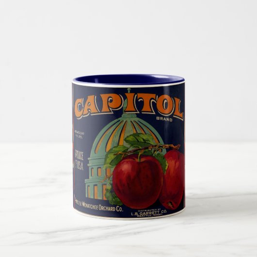 Capital Apple Label Sacramento Tweekleurige Koffiemok (Center)