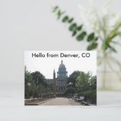 Capital Building Denver Briefkaart (Staand voorkant)