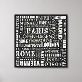 Capital Cities of Europe Canvas Muurkunst Afdruk (Voorkant)