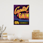 Capital Gain Guadalupe California Vegetables Gold Poster (Keuken)