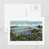 Capital Island New Foot Bridge Uitzicht Briefkaart (Voorkant / Achterkant)