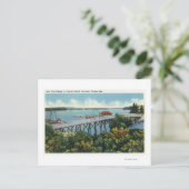 Capital Island New Foot Bridge Uitzicht Briefkaart (Staand voorkant)