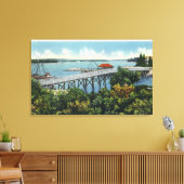 Capital Island New Foot Bridge Uitzicht Canvas Afdruk (Insitu (Woonkamer))