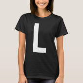 Capital Letter L Monogram Norwester Font Initial A T-shirt (Voorkant)