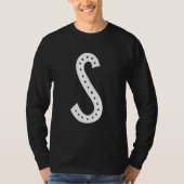 Capital Letter S Monogram Initial Alphabet T-shirt (Voorkant)