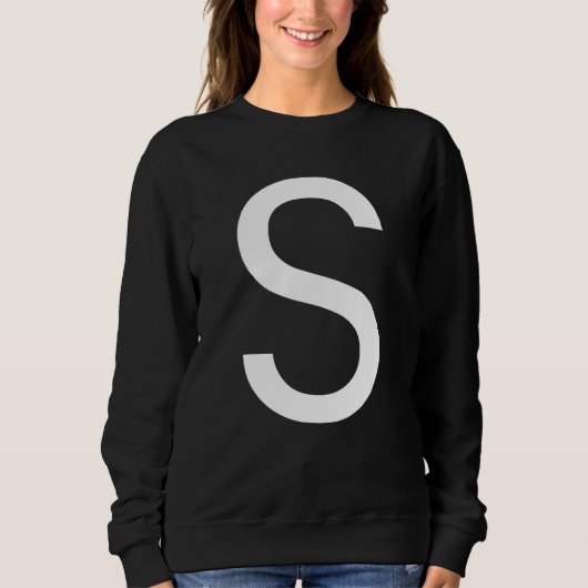 Capital Letter S Monogram Poppins Font Initial Alp Trui (Voorkant)