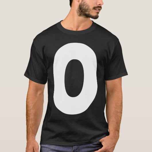 Capital O Bold Alphabet Letter Monogram Uppercase  T-shirt (Voorkant)