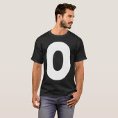 Capital O Bold Alphabet Letter Monogram Uppercase  T-shirt (Voorkant volledig)