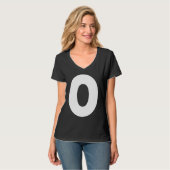 Capital O Bold Alphabet Letter Monogram Uppercase  T-shirt (Voorkant volledig)