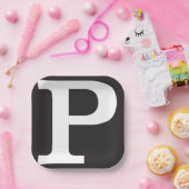 Capital P Paper-Borden Papieren Bordje (Feest)