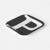 Capital P Paper-Borden Papieren Bordje (Gebogen)