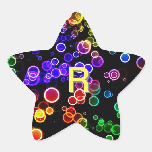 Capital R-sticker Ster Sticker (Voorkant)