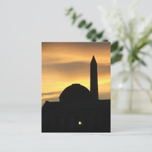 Capital Sunset Briefkaart (Staand voorkant)