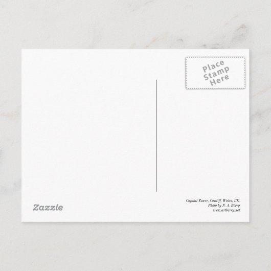 Capital Tower, Cardiff, Wales, Verenigd Koninkrijk Briefkaart (Achterkant)