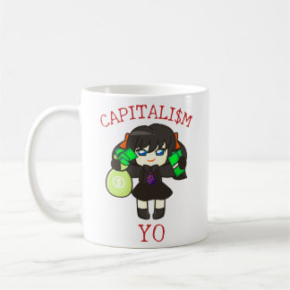 Capitalism Yo - Anime Money Girl Hustle Koffiemok