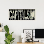 Capitalisme Money Poster (Thuiskantoor)